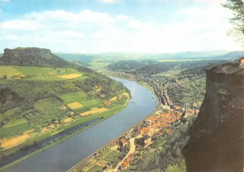 Königstein (Sachsen) Blick vom Königstein ngl 181.046