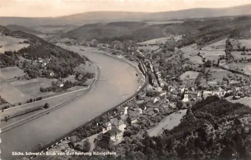 Königstein (Sachsen) Blick von der Festung ngl 181.045