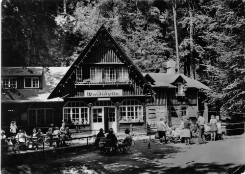 Wehlen (Sächsische Schweiz) Gaststätte Waldidylle gl1985 181.055