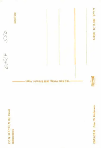 Königstein (Sachsen) Distanzsäule ngl 181.047