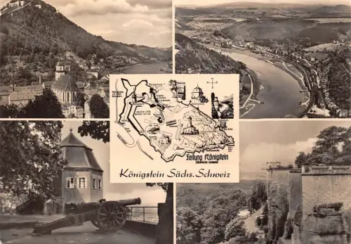 Königstein (Sachsen) Mehrbildkarte gl1964 181.048