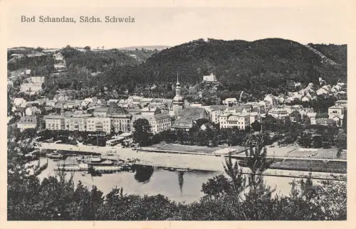 Bad Schandau a. Elbe Panorama ngl 181.060