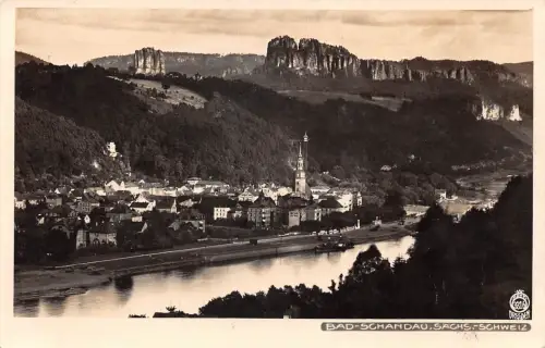 Bad Schandau a. Elbe Panorama gl1929 181.063