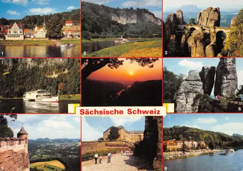 Sächsische Schweiz Mehrbildkarte gl1992 181.088