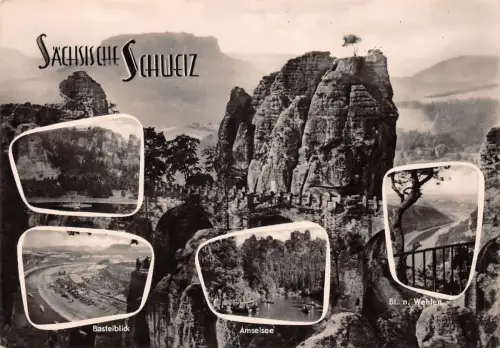 Sächsische Schweiz Mehrbildkarte gl1962 181.090