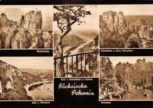 Sächsische Schweiz Mehrbildkarte ngl 181.095