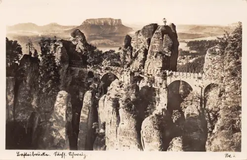 Bastei-Brücke mit Lilienstein ngl 181.077