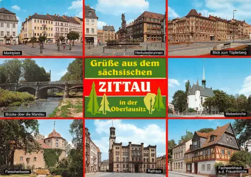 Zittau Mehrbildkarte ngl 181,122