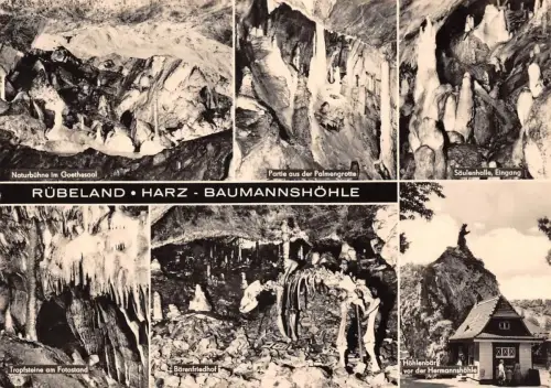 Rübeland Harz Baumannshöhle Mehrbildkarte gl 181.116