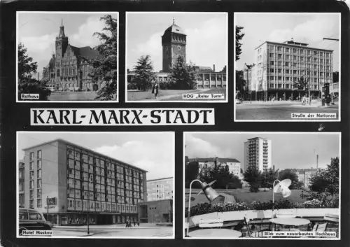 Karl-Marx-Stadt Mehrbildkarte gl1964 181.167