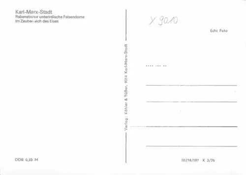 Karl-Marx-Stadt Rabensteiner Felsendome ngl 181.160