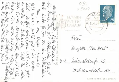 Karl-Marx-Stadt Adelsbergturm Mehrbildkarte gl1973 181.169