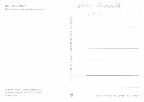 Karl-Marx-Stadt Oberrabenstein Mehrbildkarte ngl 181.170