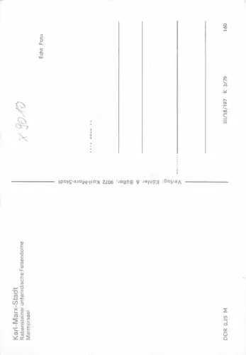 Karl-Marx-Stadt Rabensteiner Felsendome Marmorsaal ngl 181.163