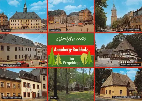 Annaberg-Buchholz Mehrbildkarte ngl 181.202