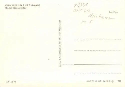 Cämmerswalde Ortsteil Neuwernsdorf ngl 181.214