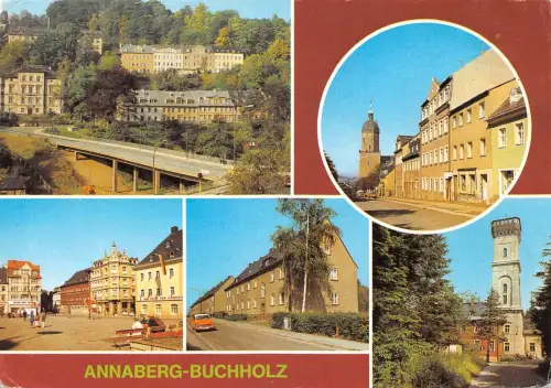 Annaberg-Buchholz Mehrbildkarte gl1990 181.201
