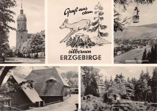 Erzgebirge Mehrbildkarte gl1964 181.212