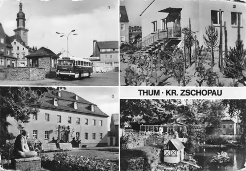 Thum (Kr. Zschopau) Mehrbildkarte gl1990 181.228