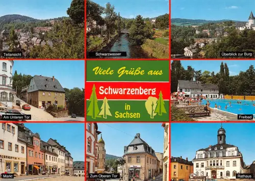 Schwarzenberg (Erzgebirge) Mehrbildkarte ngl 181.247