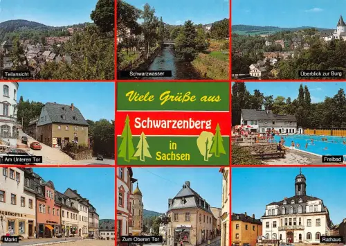 Schwarzenberg (Erzgebirge) Mehrbildkarte ngl 181.246