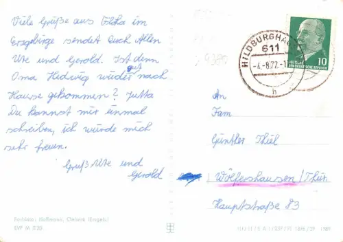 Flöha Mehrbildkarte gl1972 181.229