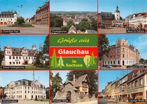 Glauchau Mehrbildkarte ngl 181.259
