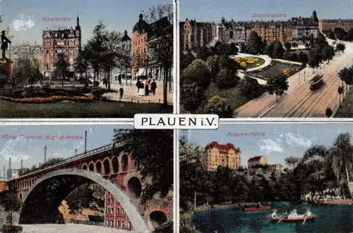 Plauen i.V. Mehrbildkarte ngl 181.280