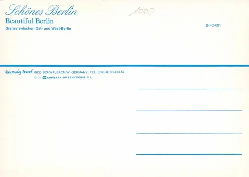 Berlin Mauer und Stacheldraht ngl 181.305