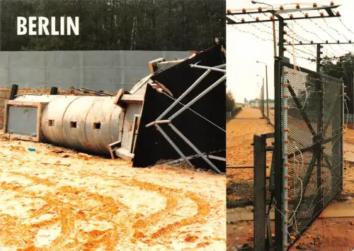 Berlin Mauer und Stacheldraht Mehrbildkarte ngl 181.304