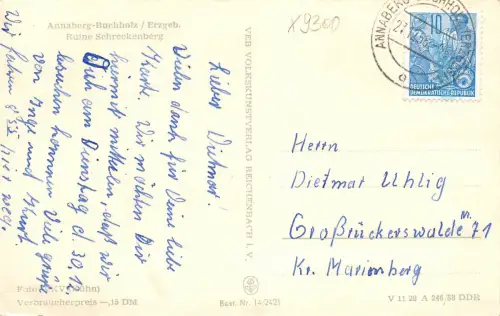 Annaberg-Buchholz Ruine Schreckenberg gl1958 181.346