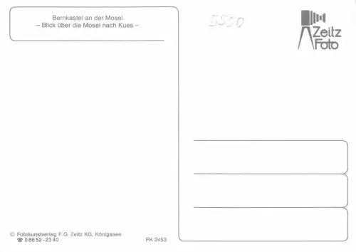 Bernkastel a.d. Mosel Blick über die Mosel ngl 181.377