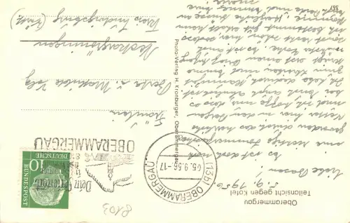 Oberammergau Teilansicht gl1956 181.397