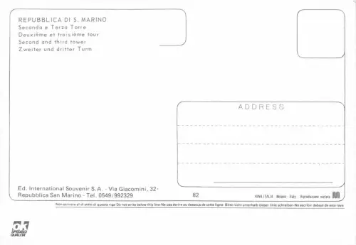 San Marino Seconda e Terza Torre ngl 181.419