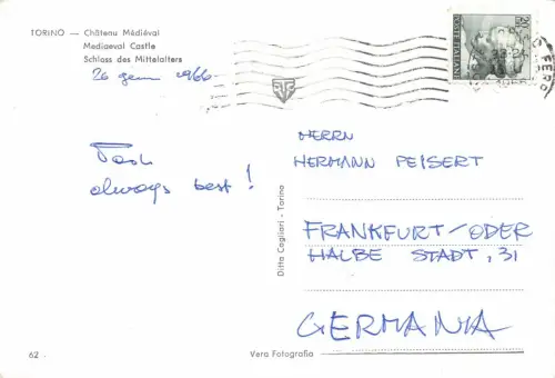 Italien Torino Castello Medioevale gl1966 181.425