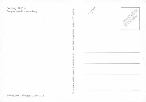 Österreich Sulzberg Panorama ngl 181.440