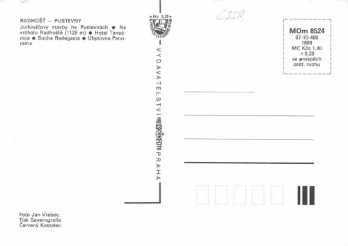CSSR Radhost Pusteny Mehrbildkarte ngl 181.448