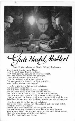 Liedkarte "Gute Nacht Mutter" ngl 181.451