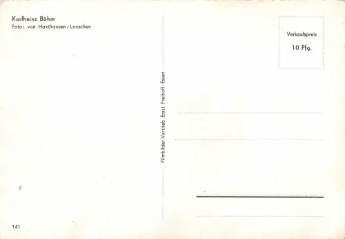 Autogrammkarte Karlheinz Böhm ngl 181.455