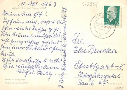 Wilhelmsthal bei Eisenach Teilansicht gl1963 181.479