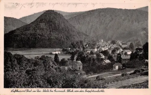 Bad Thal in Thüringen Blick von der Tropfsteinhöhle gl1949 181.502