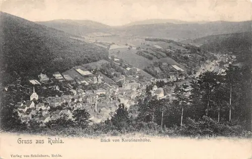 Ruhla Blick von Karolienhöhe ngl 181.491