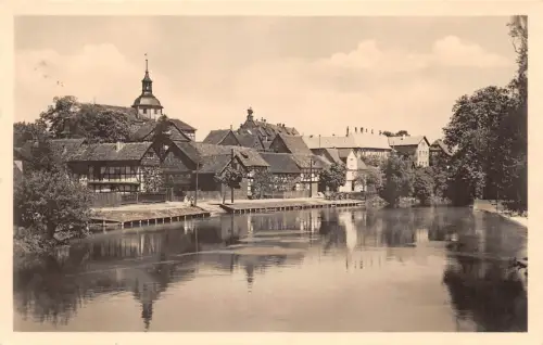 Gerstungen Partie an der Werra gl1956 181.488