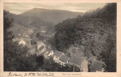 Bad Thal in Thüringen Blick vom Tempelchen gl1912 181.508