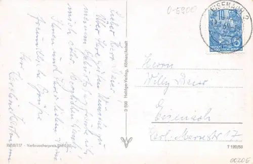 Eisenach Lutherdenkmal und Nicolaikirche gl1959 181.518