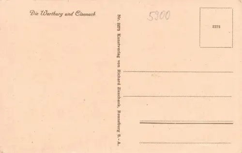 Eisenach Teilansicht mit Wartburg ngl 181.522