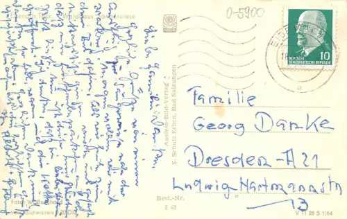 Eisenach Waldhaus Sängerwiese gl1964 181.546