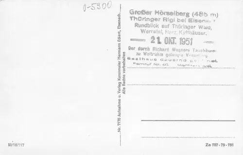 Eisenach Gr. Hörselberg-Gipfel ngl 181.527