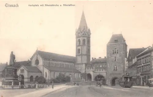 Eisenach Karlsplatz m.Nikolaikirche ngl 181.543