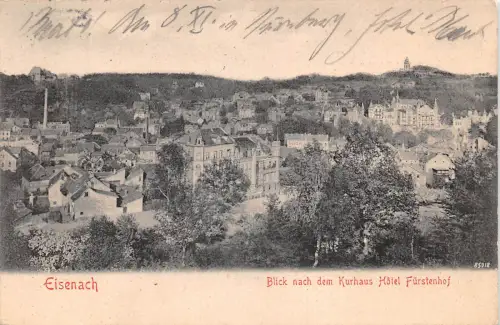 Eisenach Blick nach dem Hotel Fürstenhof gl1905 181.548